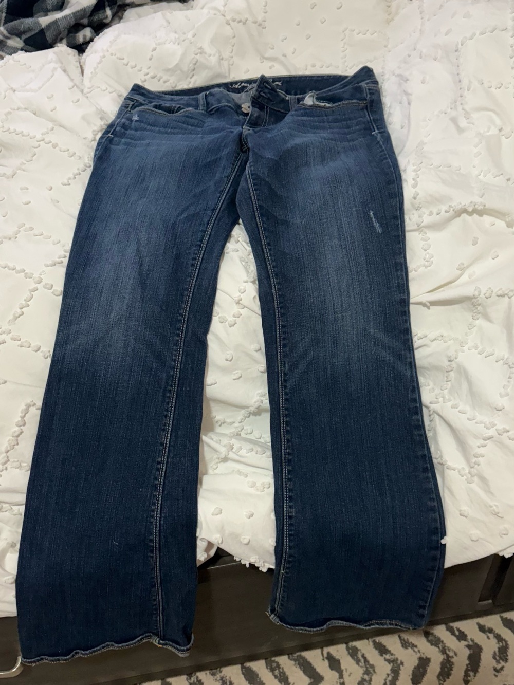 American Eagle Outfitters Dark Indigo Wide Leg Jeans